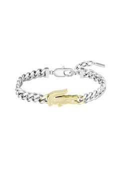 Lacoste uomo bicolore bracciale uomo Arthor 2040552 unisex bicolore oro argento 0320