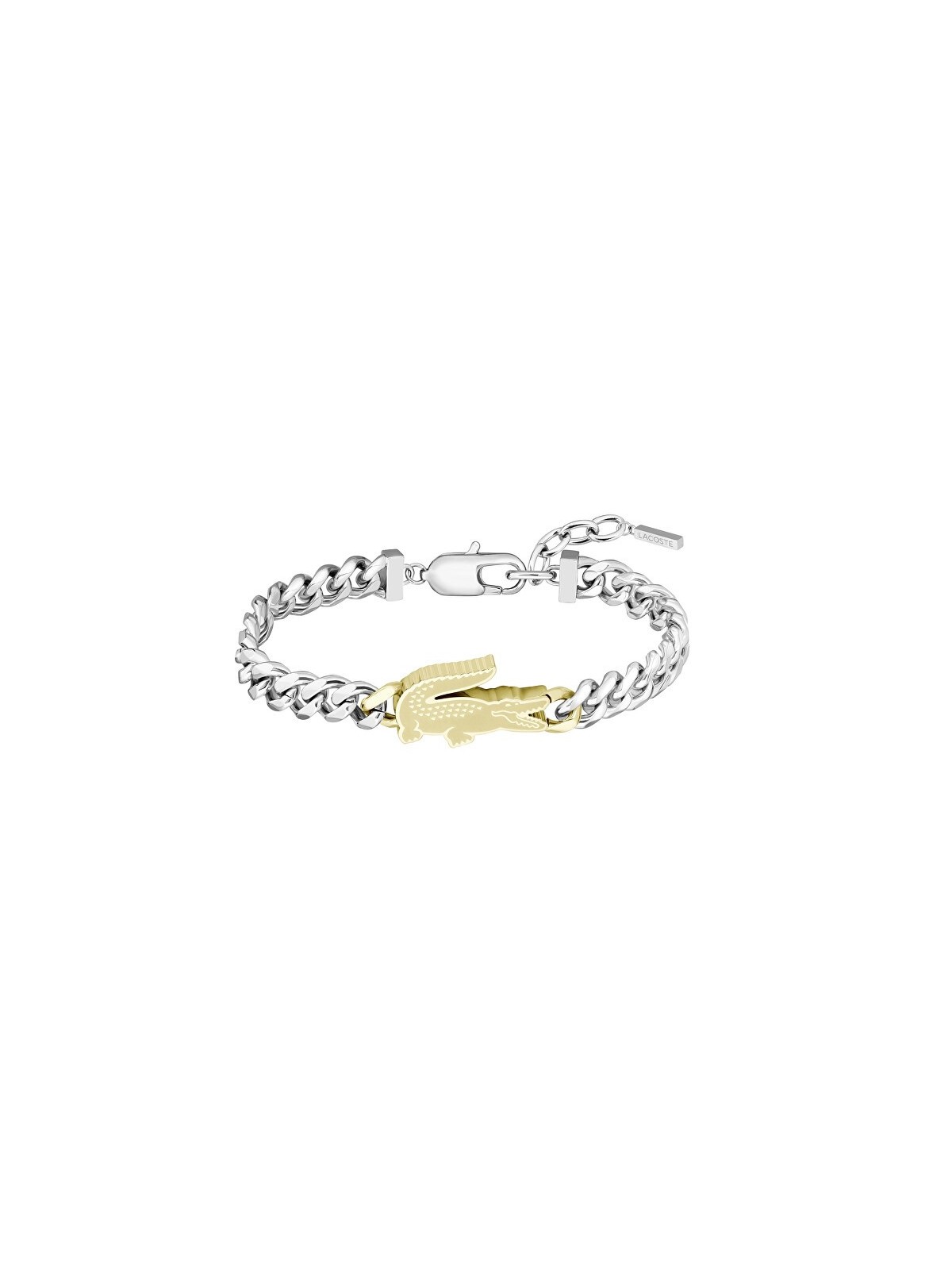 Lacoste uomo bicolore bracciale uomo Arthor 2040552 unisex bicolore oro argento 0320