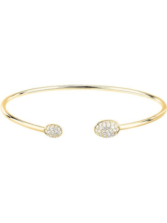 Morellato placcato oro solido bracciale con Pave zirconi SAZB10 donna trasparente oro 4827