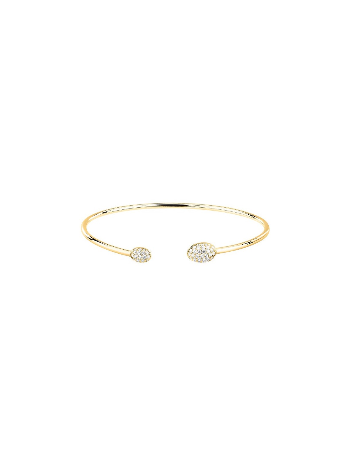 Morellato placcato oro solido bracciale con Pave zirconi SAZB10 donna trasparente oro 4827
