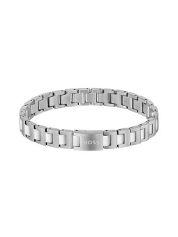 Hugo Boss uomo acciaio bracciale Candor 1580751 uomo argento 0371