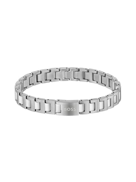 Hugo Boss uomo acciaio bracciale Candor 1580751 uomo argento 0371