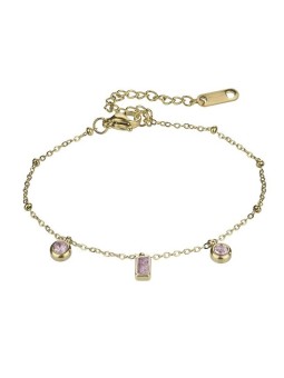 Emily Westwood placcato oro bracciale con rosa chiaro zirconi Gabrielle EWB24002G donna oro rosa chiaro 0518