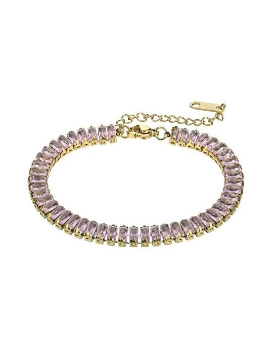Marc Malone Sparkling tennis bracciale con rosa chiaro zirconi Braelynn MCB24036G donna oro rosa chiaro 0239