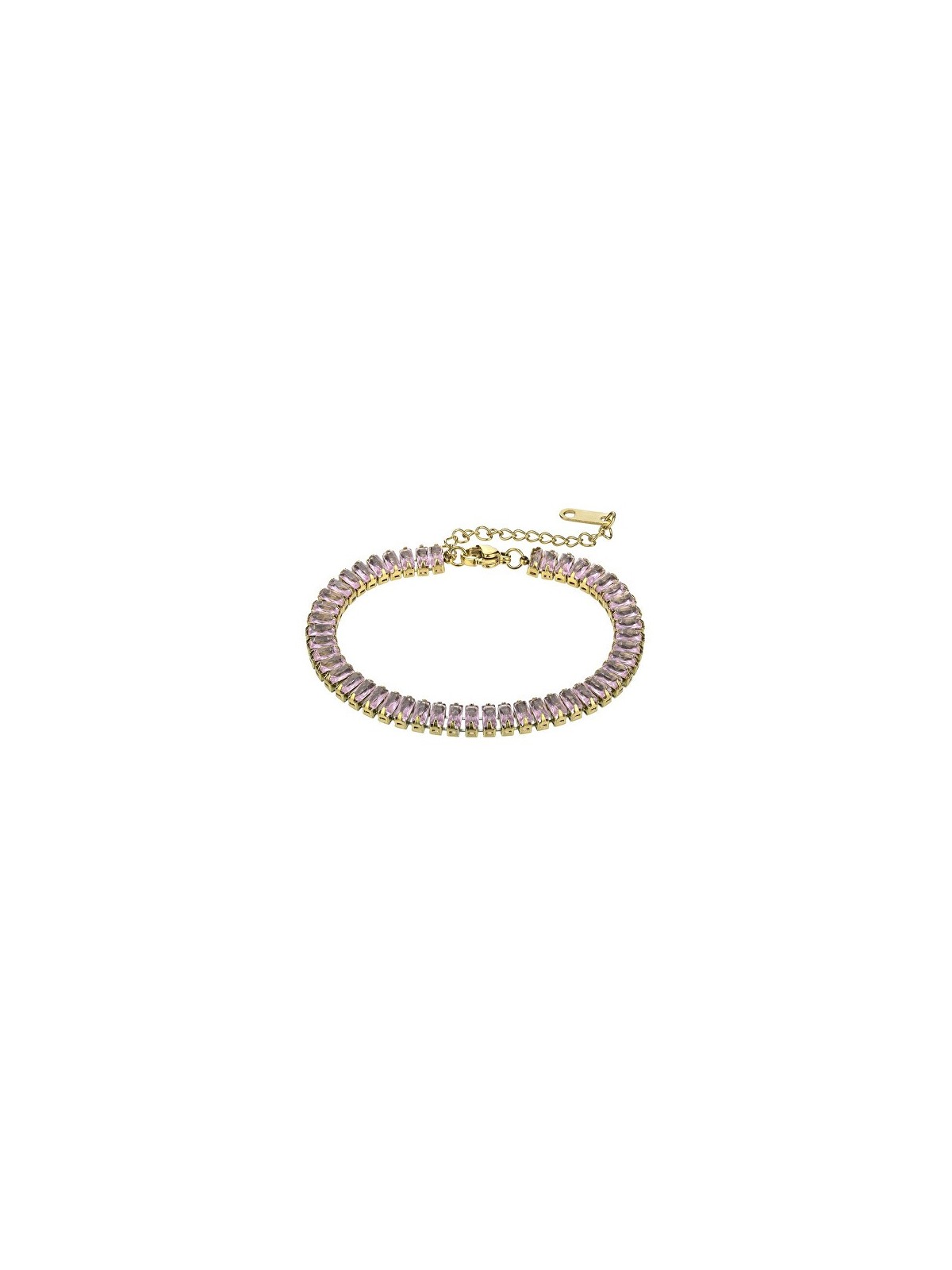 Marc Malone Sparkling tennis bracciale con rosa chiaro zirconi Braelynn MCB24036G donna oro rosa chiaro 0239