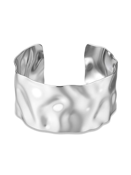 S'Agapõ Luxury aperto solido bracciale emozione SMO13 donna argento 2473