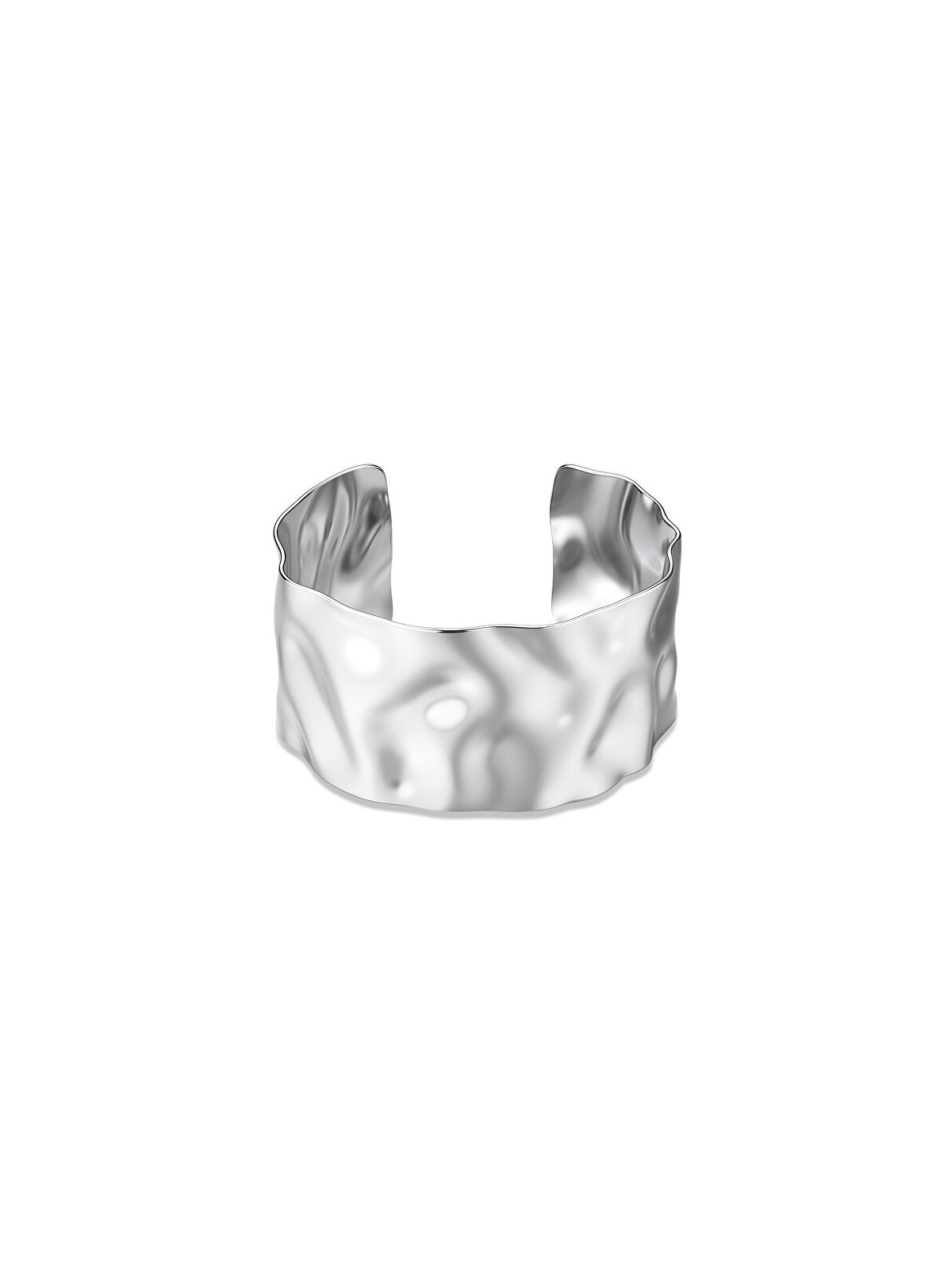 S'Agapõ Luxury aperto solido bracciale emozione SMO13 donna argento 2473