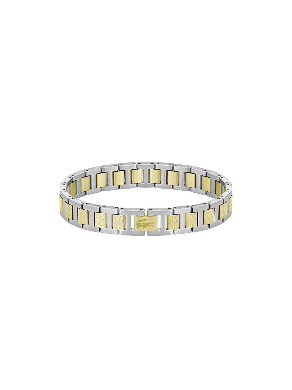 Lacoste uomo acciaio bracciale metropole 2040556 uomo oro argento 0333
