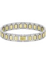 Lacoste uomo acciaio bracciale metropole 2040556 uomo oro argento 0333