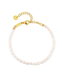 Vuch donna perla bracciale fatto di river perle Mireya oro donna oro perlato 0428