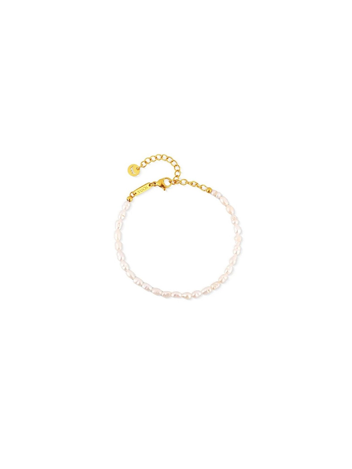 Vuch donna perla bracciale fatto di river perle Mireya oro donna oro perlato 0428