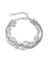 Brosway lussuoso multi-layered bracciale con cristalli Symphonia BYM210 donna trasparente argento 3913