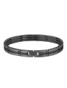 Hugo Boss nero acciaio bracciale uomo Brooks 1580804 uomo nero 0432