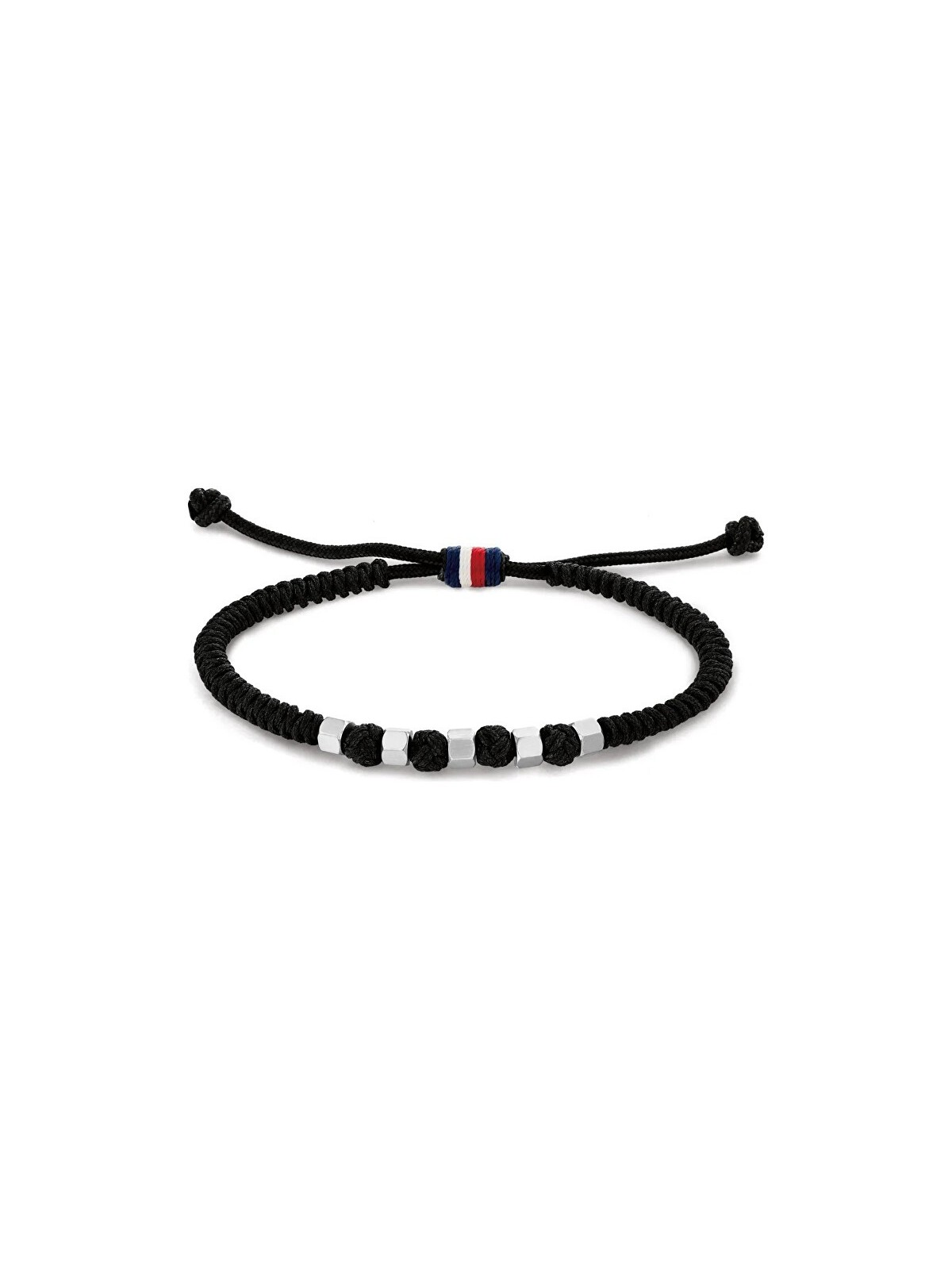 Tommy Hilfiger nero corda bracciale 2790681 uomo nero argento tricolore 1783