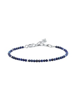 Morellato uomo minerale bracciale fatto di lapis lazuli Terra S1758 uomo blu argento 4851