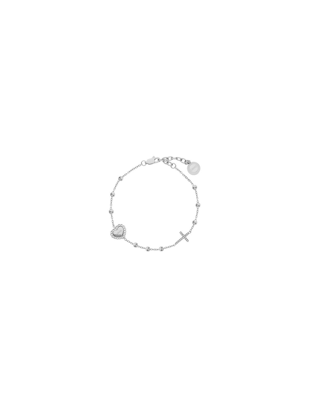 Liu Jo acciaio bracciale con cristalli icone LJ3207 donna trasparente argento 1181