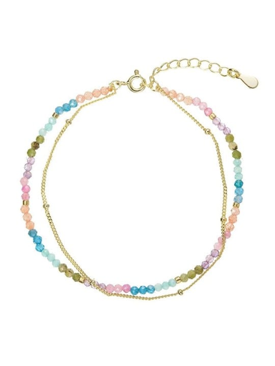 Evolution Group Double placcato oro bracciale con colorato pietre 13114.3 donna oro multicolore 1413
