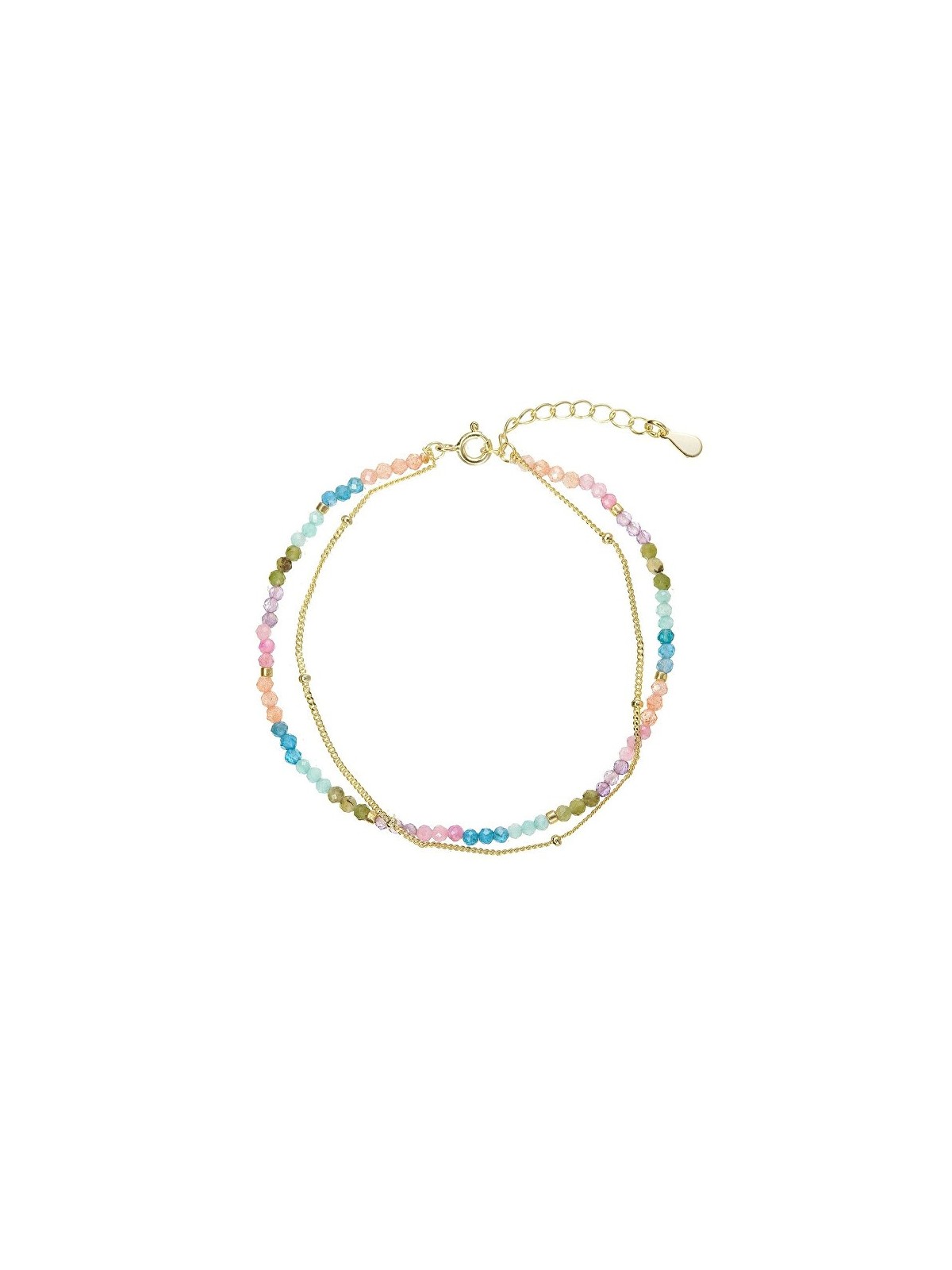 Evolution Group Double placcato oro bracciale con colorato pietre 13114.3 donna oro multicolore 1413