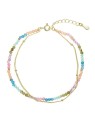 Evolution Group Double placcato oro bracciale con colorato pietre 13114.3 donna oro multicolore 1413