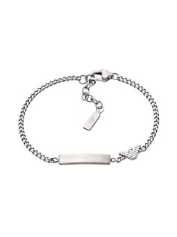 Emporio Armani uomo elegante acciaio bracciale EGS3310040 uomo argento 0843
