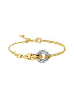 Michael Kors Dazzling bracciale con zirconi Premium MKJ8530931 donna bicolore trasparente oro 0833
