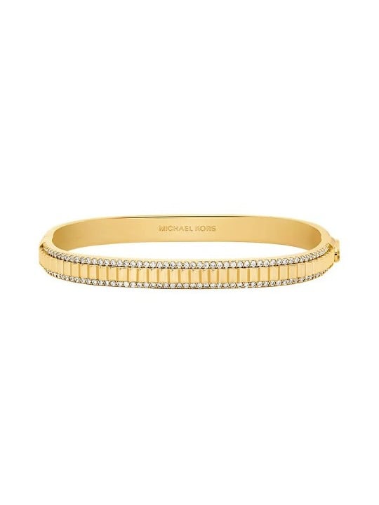 Michael Kors solido bracciale con zirconi Premium MKJ8610710 donna trasparente oro 0840