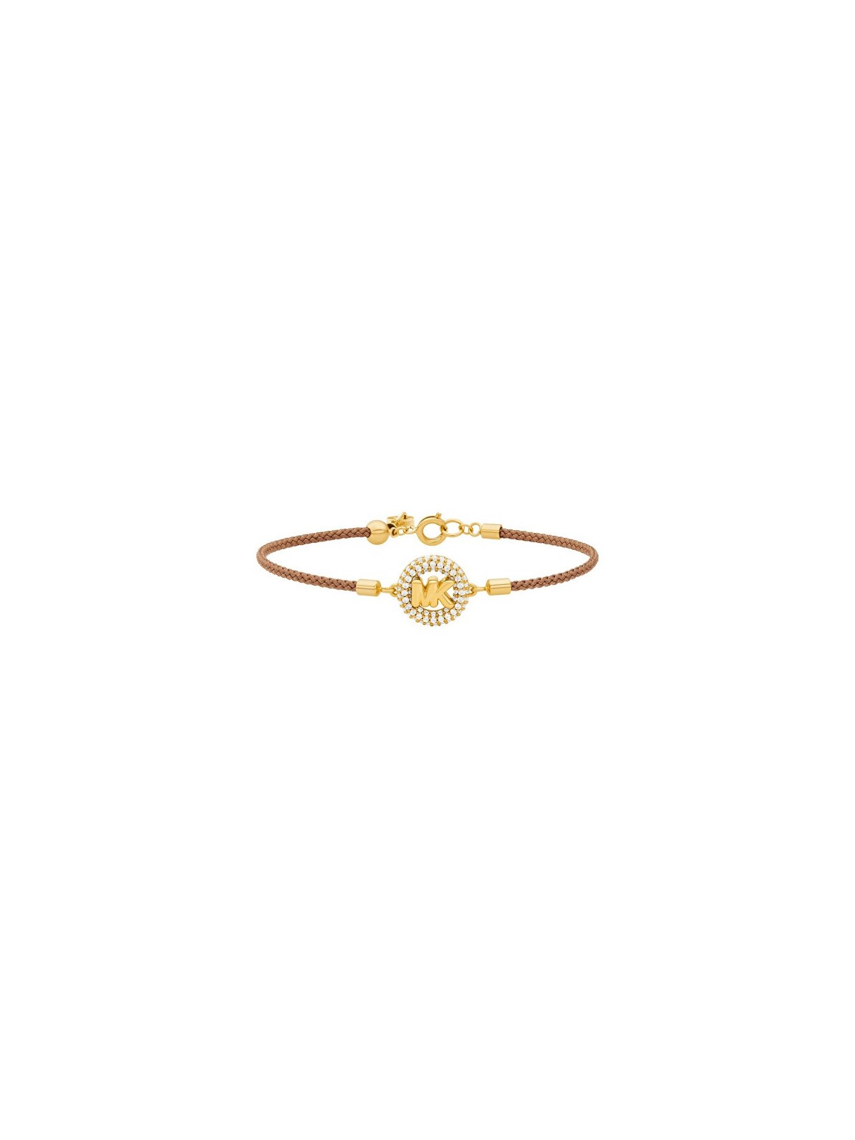 Michael Kors affascinante marrone bracciale con cubica zirconi MKJ8622710 donna marrone trasparente oro 0845