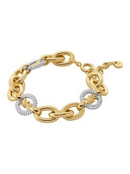 Michael Kors Luxury bracciale con zirconi Premium MKJ8547931 donna bicolore trasparente oro 0847