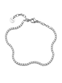 Brosway acciaio tennis bracciale con trasparente zirconi desideri BEI109 donna trasparente argento 4024