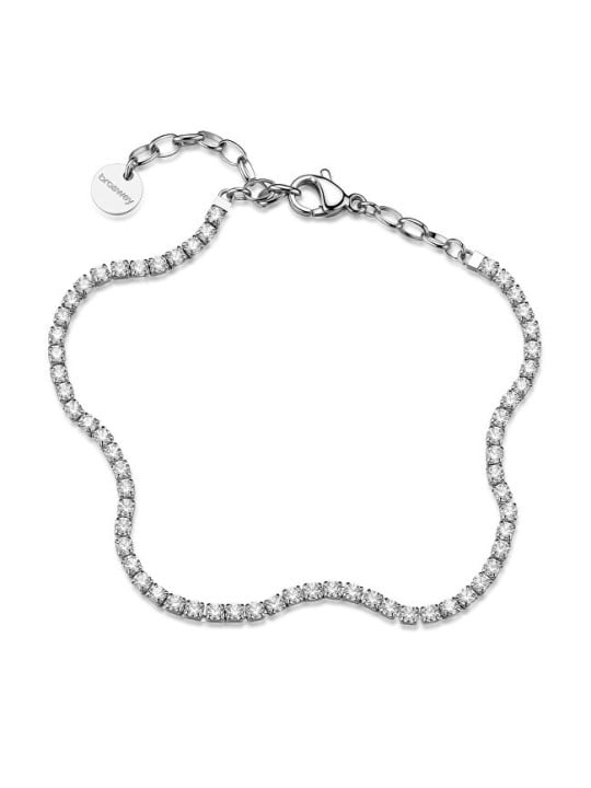 Brosway acciaio tennis bracciale con trasparente zirconi desideri BEI109 donna trasparente argento 4024