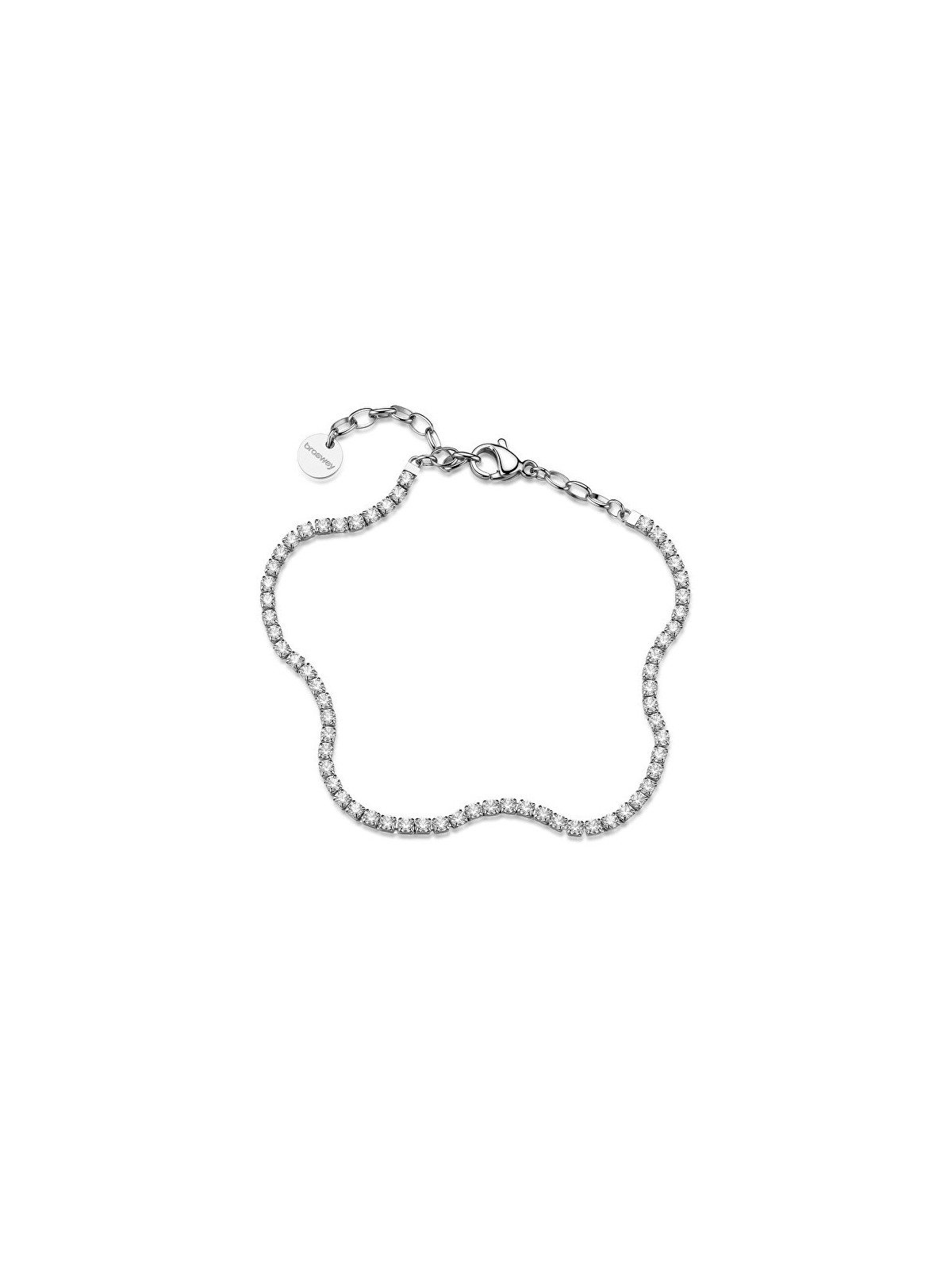 Brosway acciaio tennis bracciale con trasparente zirconi desideri BEI109 donna trasparente argento 4024