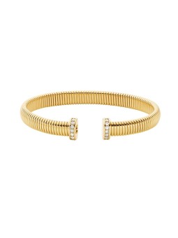 Michael Kors placcato oro aperto bracciale donna MKJ8624710 donna trasparente oro 0852