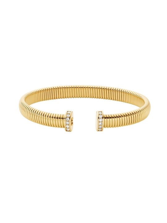 Michael Kors placcato oro aperto bracciale donna MKJ8624710 donna trasparente oro 0852