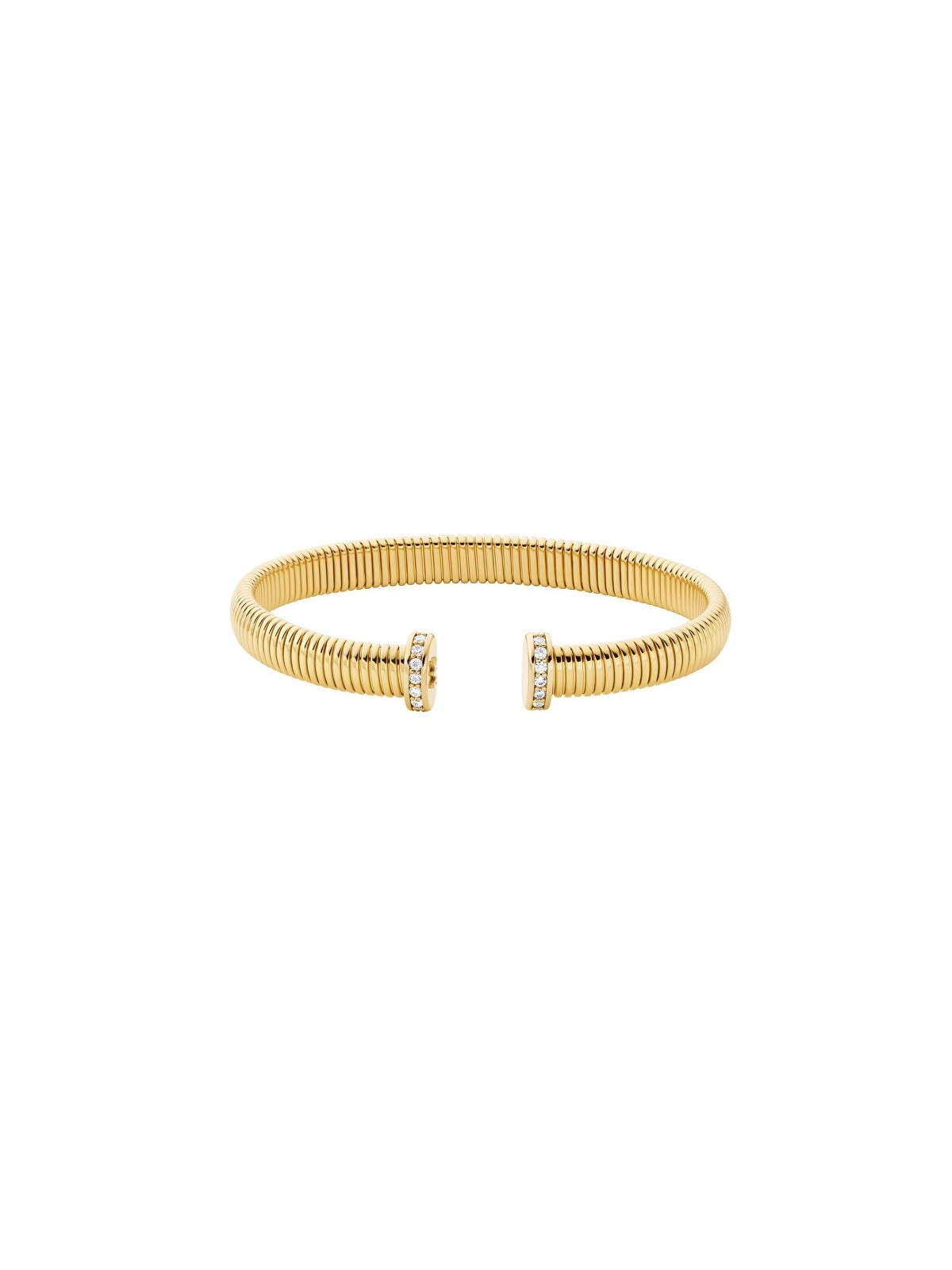 Michael Kors placcato oro aperto bracciale donna MKJ8624710 donna trasparente oro 0852
