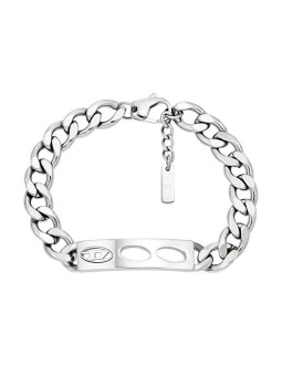 Diesel elegante unisex acciaio bracciale D logo DX1663040 unisex 0576