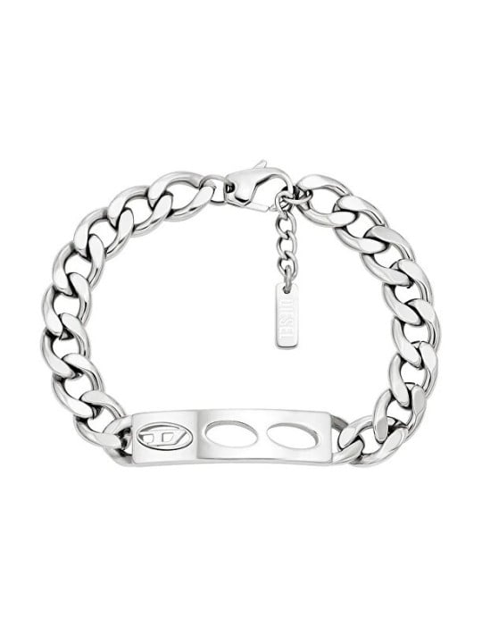 Diesel elegante unisex acciaio bracciale D logo DX1663040 unisex 0576
