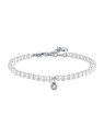 Luca Barra perla bracciale con trasparente cristallo BK2514 donna trasparente perlato argento bianco 0087
