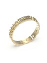 Guess Modern placcato oro bracciale uomo impero JUMB03200JWYGT/U uomo trasparente oro 3871