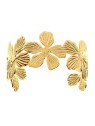 Kalace solido fiore bracciale fatto di placcato oro acciaio TDBW2305020 donna oro 0004