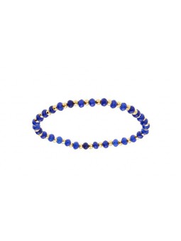 Kalace placcato oro bracciale con blu perle 120854B donna blu oro 0025