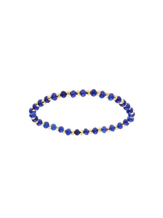 Kalace placcato oro bracciale con blu perle 120854B donna blu oro 0025
