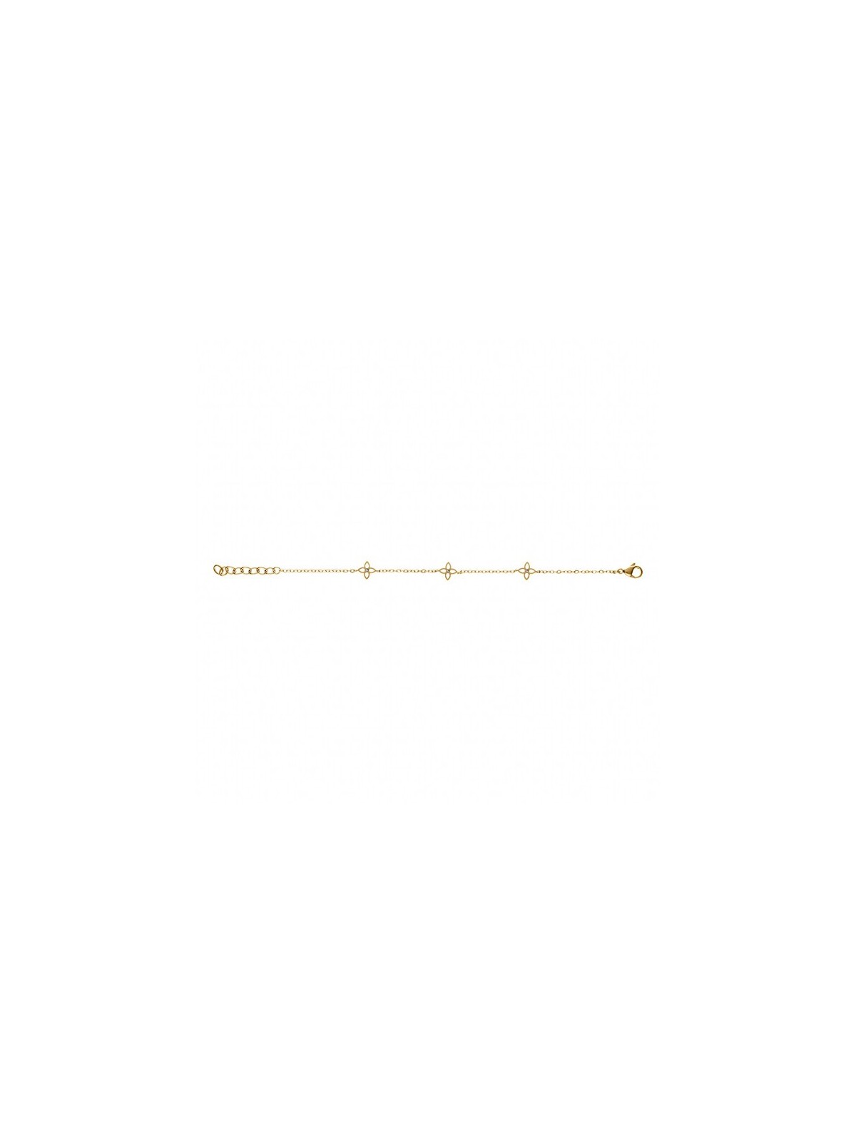 Kalace delicato placcato oro bracciale con fiori bianchi SK-B2849-J donna trasparente oro bianco 0017