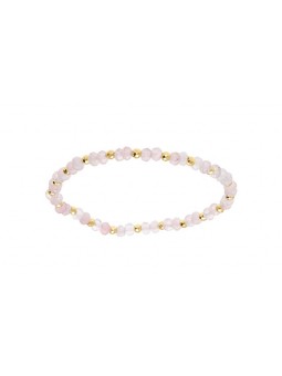 Kalace placcato oro bracciale con rosa chiaro perle 120854P donna oro rosa chiaro 0028
