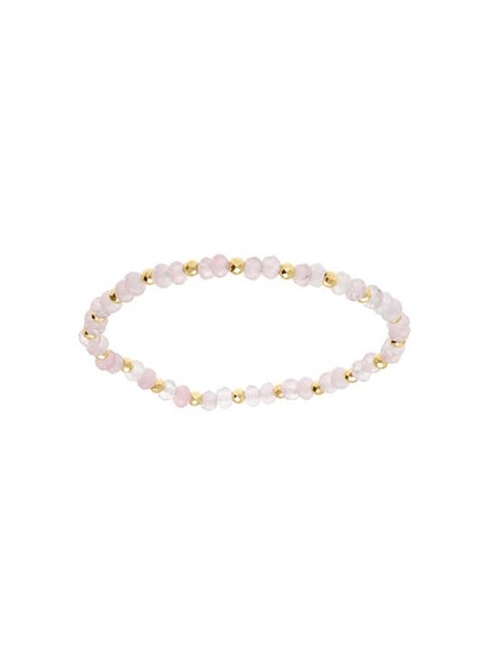 Kalace placcato oro bracciale con rosa chiaro perle 120854P donna oro rosa chiaro 0028