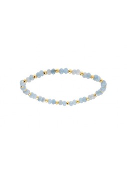 Kalace placcato oro bracciale con azzurro perle 120854C donna oro azzurro 0026