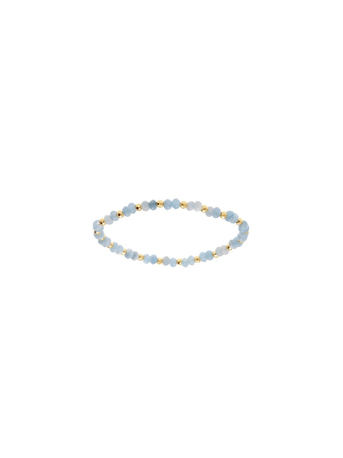Kalace placcato oro bracciale con azzurro perle 120854C donna oro azzurro 0026