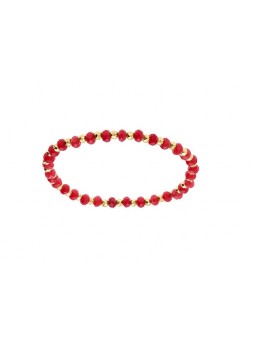 Kalace placcato oro bracciale con rosso perle 120854F donna oro rosso 0027