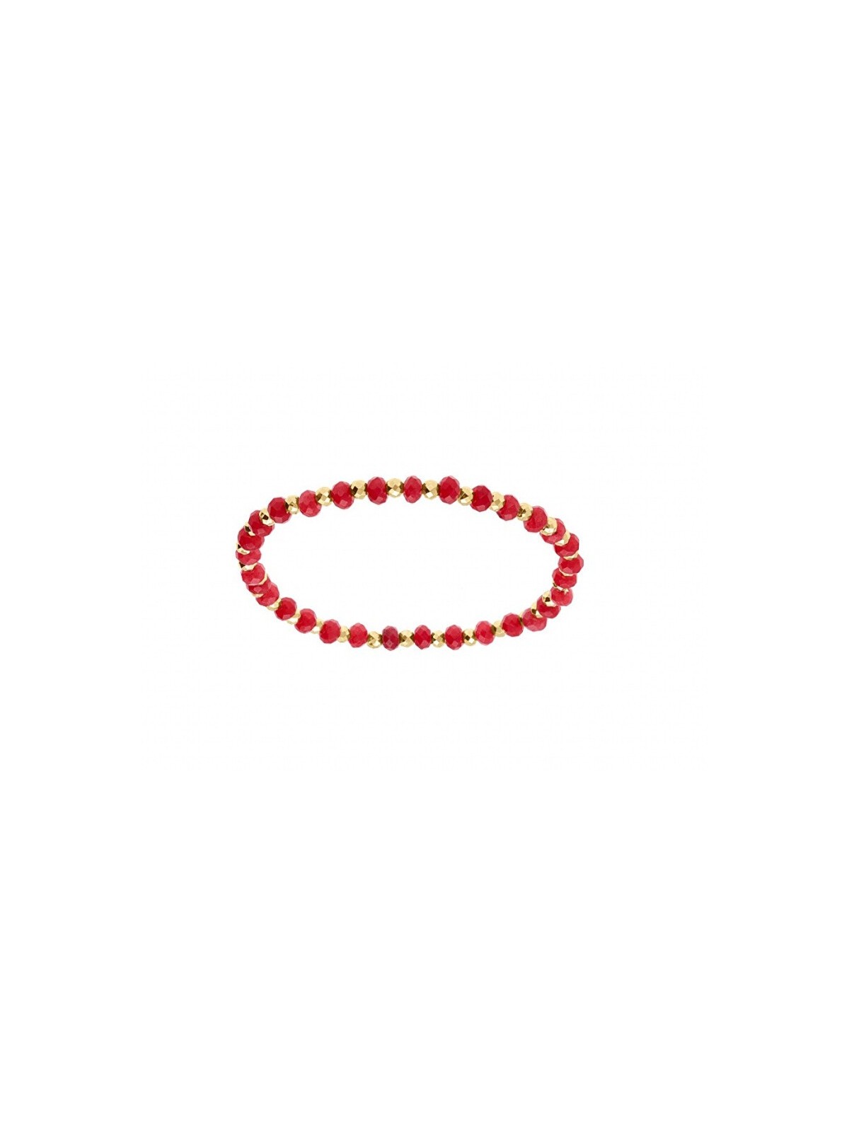 Kalace placcato oro bracciale con rosso perle 120854F donna oro rosso 0027