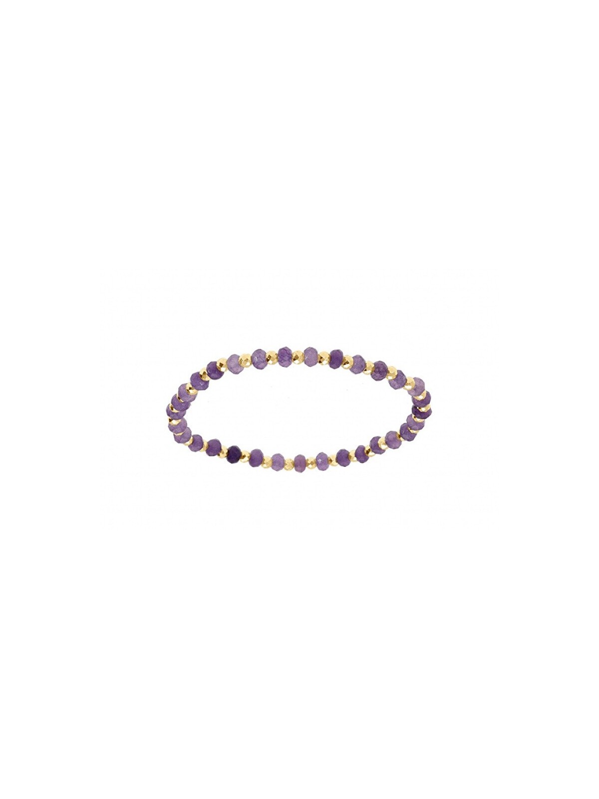 Kalace placcato oro bracciale con viola perle 120854V donna oro viola 0030