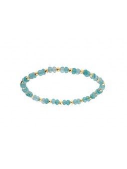 Kalace placcato oro bracciale con turchese perle 120854T donna oro turchese 0029